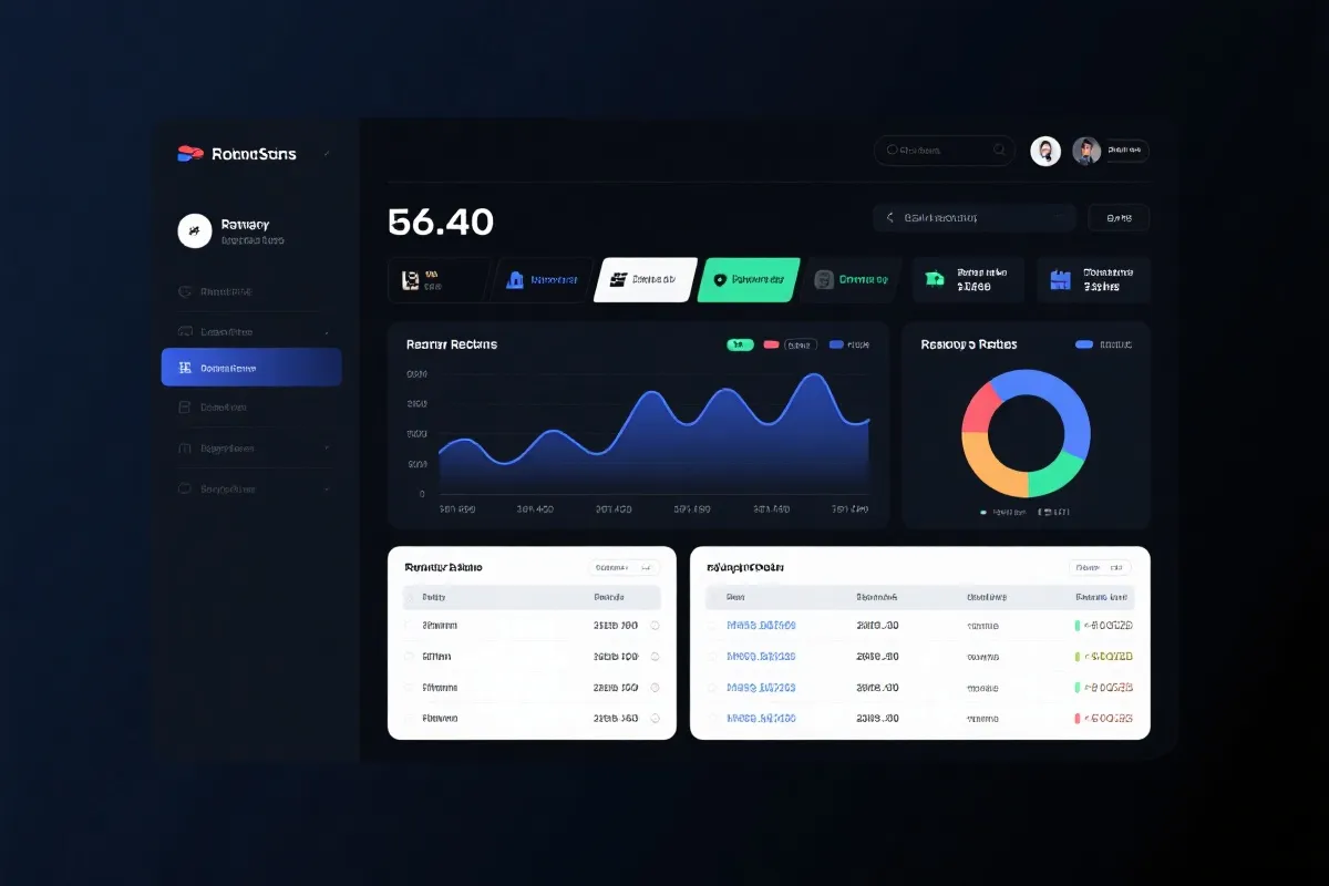 数据仪表盘示意